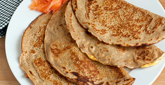 Гречневые галетты (блинчики) с яйцом