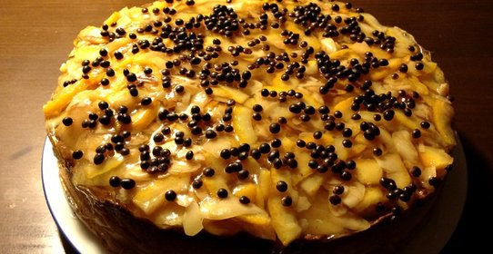 Яблочный торт с сыром маскарпоне