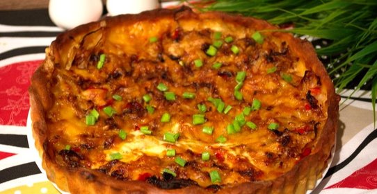 Пирог с капустой из дрожжевого теста