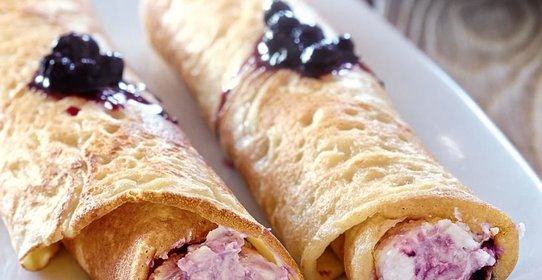 Заварные молочные блины