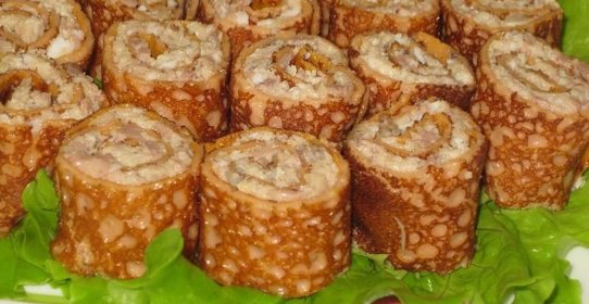 Закусочные томатные блинчики Пенёчки