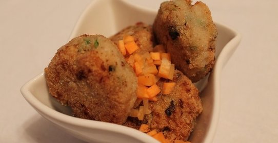 Постные котлеты из кальмаров