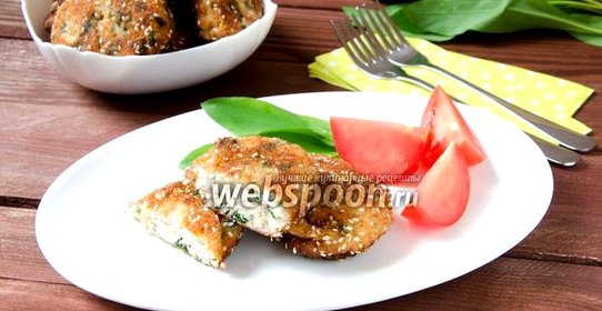 Котлеты с черемшой и шпинатом