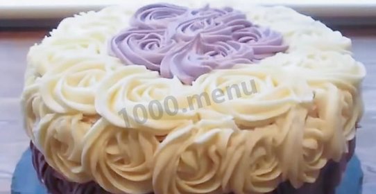 Торт с цветами