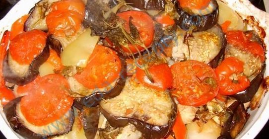 Куриная грудка с овощами в духовке в фольге