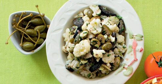 Цветная капуста с маслинами