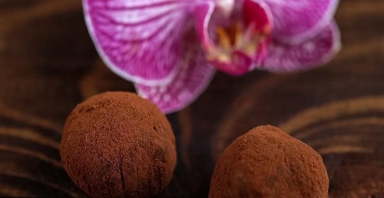 Шоколадные трюфели с имбирем и апельсиновым соком