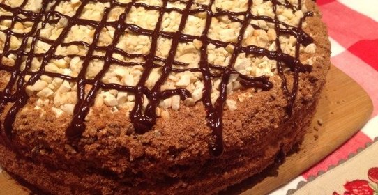 Медовый заварной торт