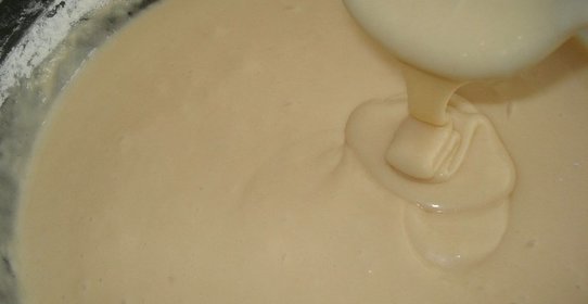 Бисквитное тесто на кефире