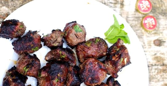 Шашлык из баранины с уксусом