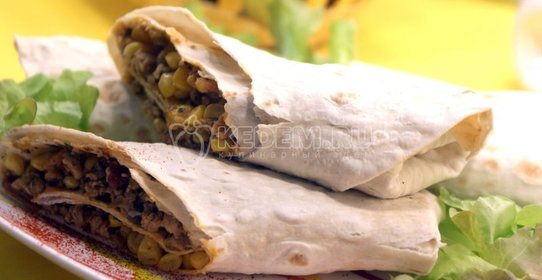 Лаваш с фаршем