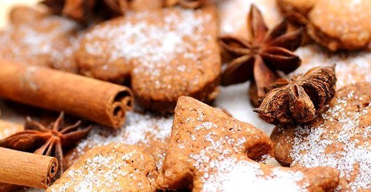 Рождественское имбирное печенье в глазури