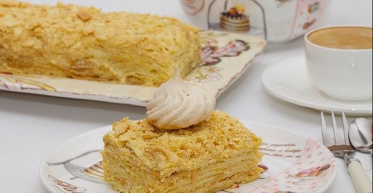 Сливочный торт Наполеон и безешный бонус