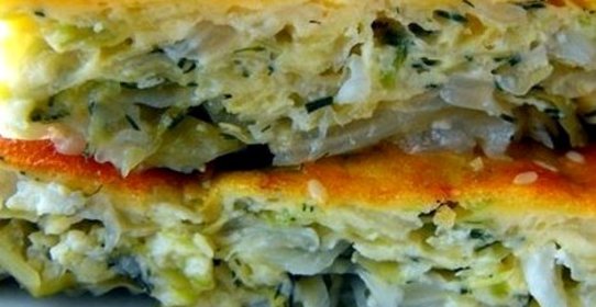 Капустный пирог с яйцами