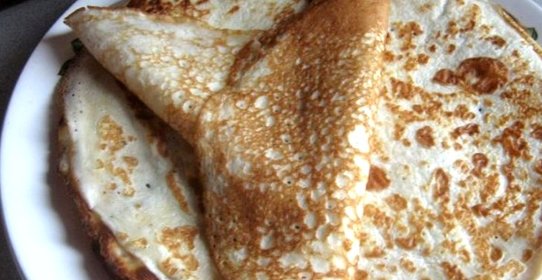 Блины тонкие на сыворотке