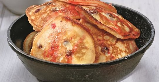 Американские блинчики с клюквой