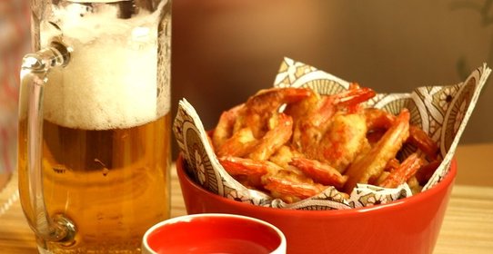 Креветки в пиве