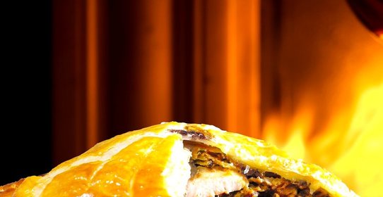 Пирог с курицей и печенкой