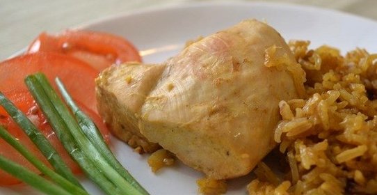 Курица по-тайски с рисом