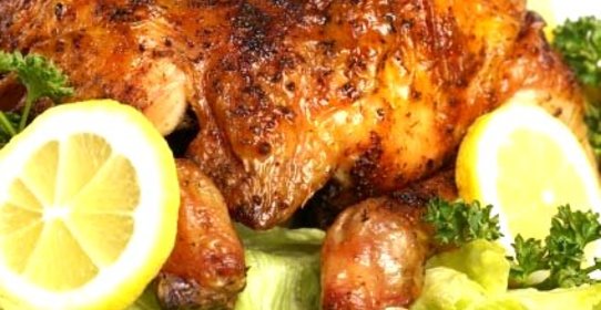 Курица, запеченная в духовке в фольге