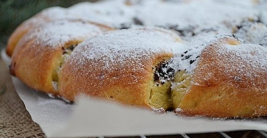 Дрожжевой пирог с маком