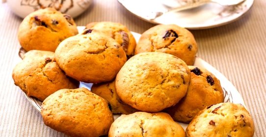 Печенье с сушеным инжиром и вяленой клюквой