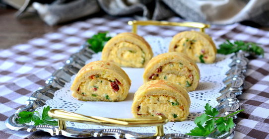 Рулетики из кабачка