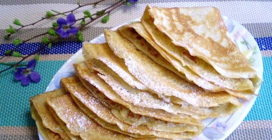 Диетические блинчики без муки