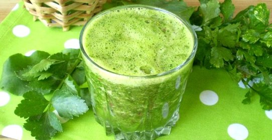 Зеленый коктейль с укропом