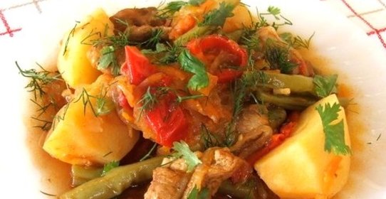 Картофель с говядиной