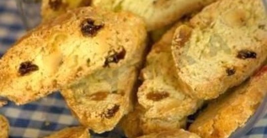 Бискотти печенье с миндалем и цукатами