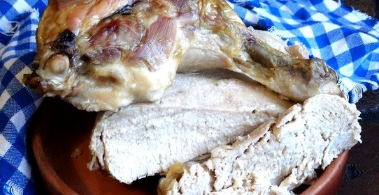 Курица на соли в духовке