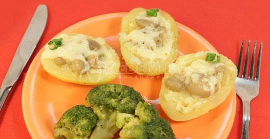 Фаршированные куриные шейки