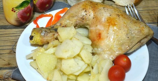 Курица, запеченная в рукаве