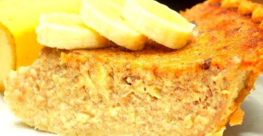 Постная коврижка с медом и бананом