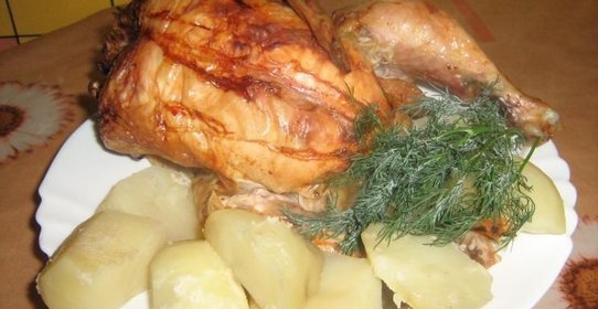 Очень вкусная Курица в духовке целиком