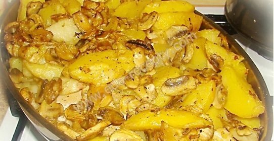 Куриная грудка с картошкой в духовке