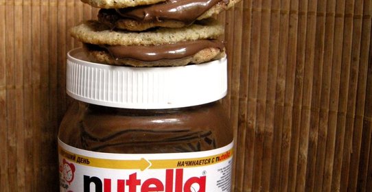 Овсяное печенье с нутеллой