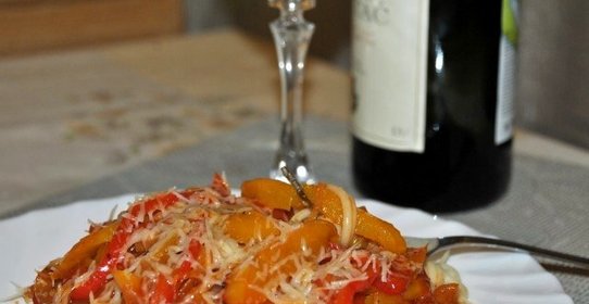 Спагетти с болгарским перцем