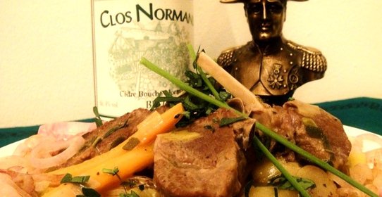 Баранина с яблоками