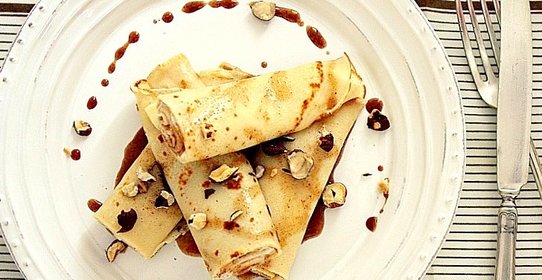 Блины с орехами