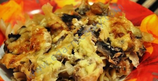 Паста с лососем