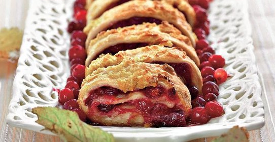 Клюквенный рулет