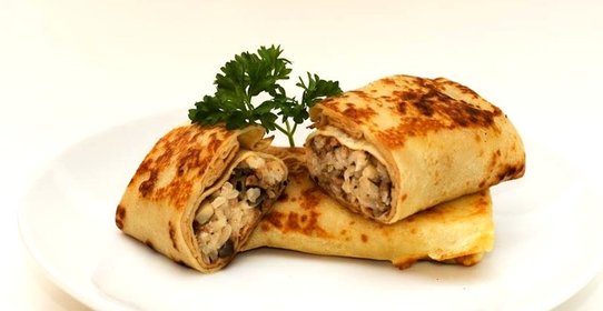 Блины с шампиньонами