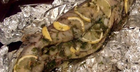 Стерлядь с лимоном