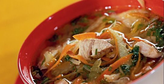 Куриный суп с сельдереем