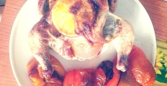 Апельсиновый цыпленок с перцами