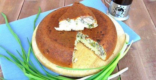 Пирог с рыбой в мультиварке