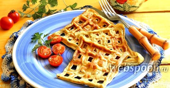 Омлет в вафельнице