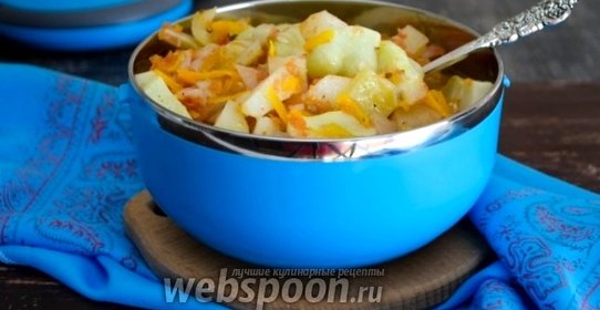 Овощное рагу с патиссонами в мультиварке